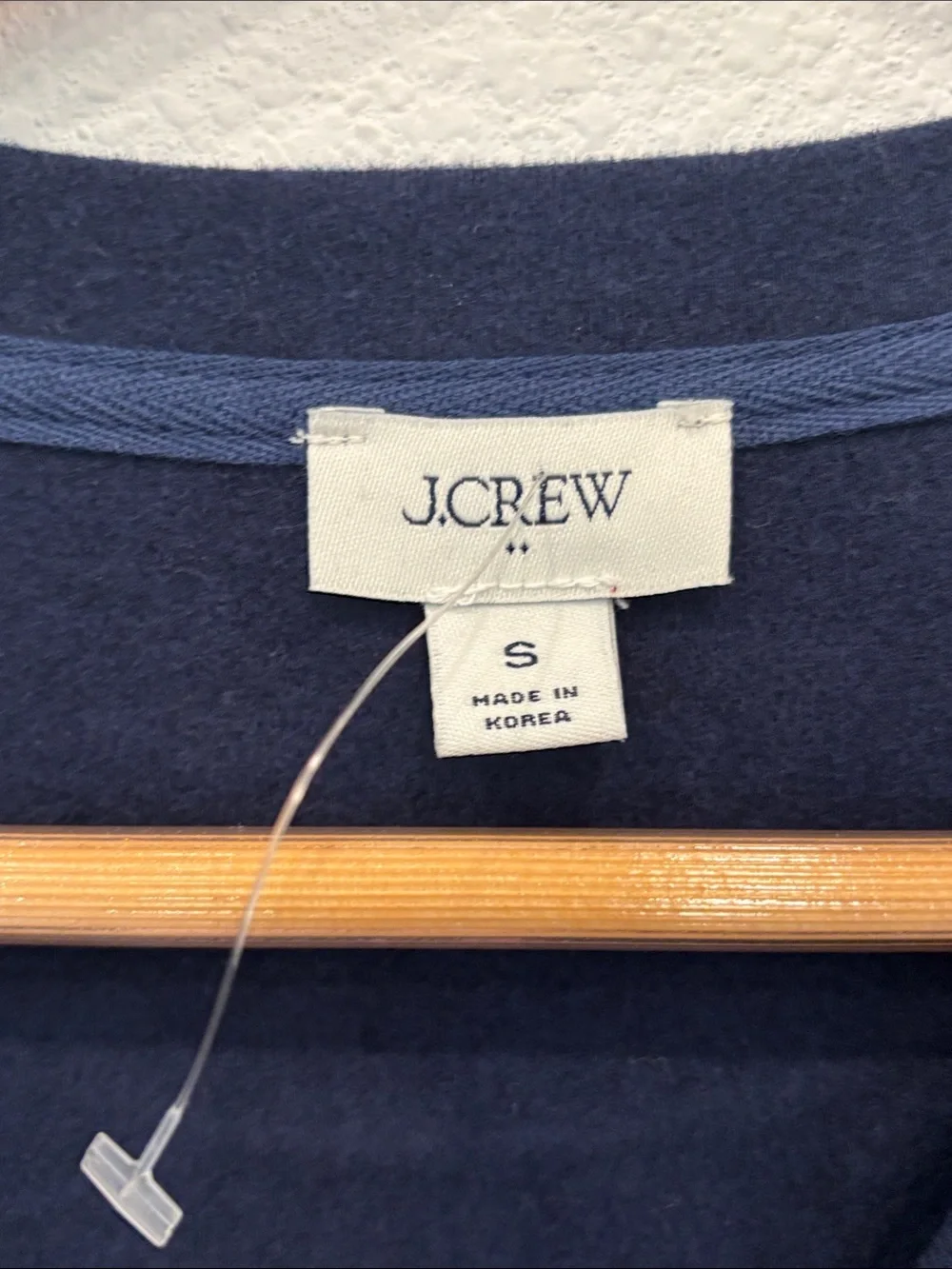 J. Crew Men’s Navy Crewneck Sweater - Classic Lightweight Pullover Size S